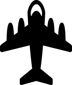 Big Plane With Four Engines Sticker Outline Svg File, Free Vectors File